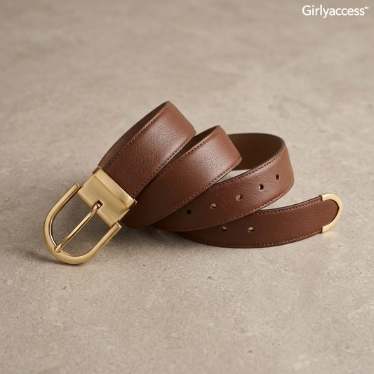 Girlyaccess™ Heritage Curve Leather Belt