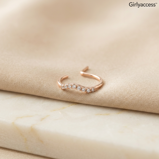 Girlyaccess™ Luma Curve Open Ring